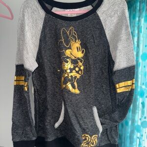 Disney Minnie Mouse Black and Gold Hoodie